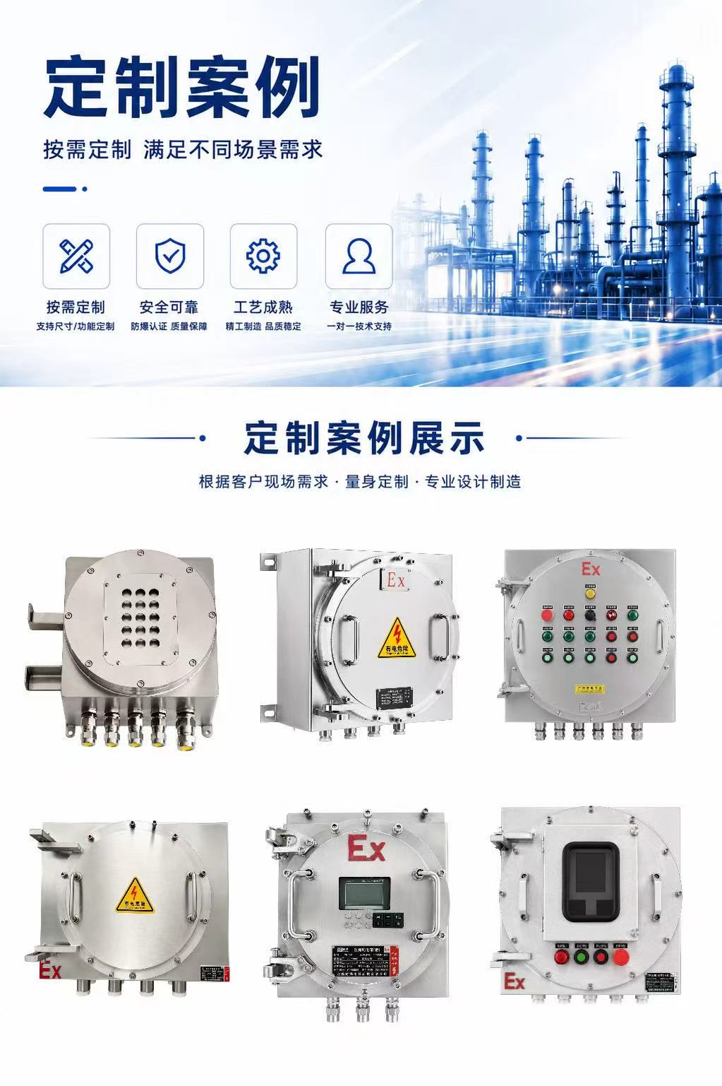 Stainless Steel Explosion-Proof Junction Box – Flameproof IIC detail 2