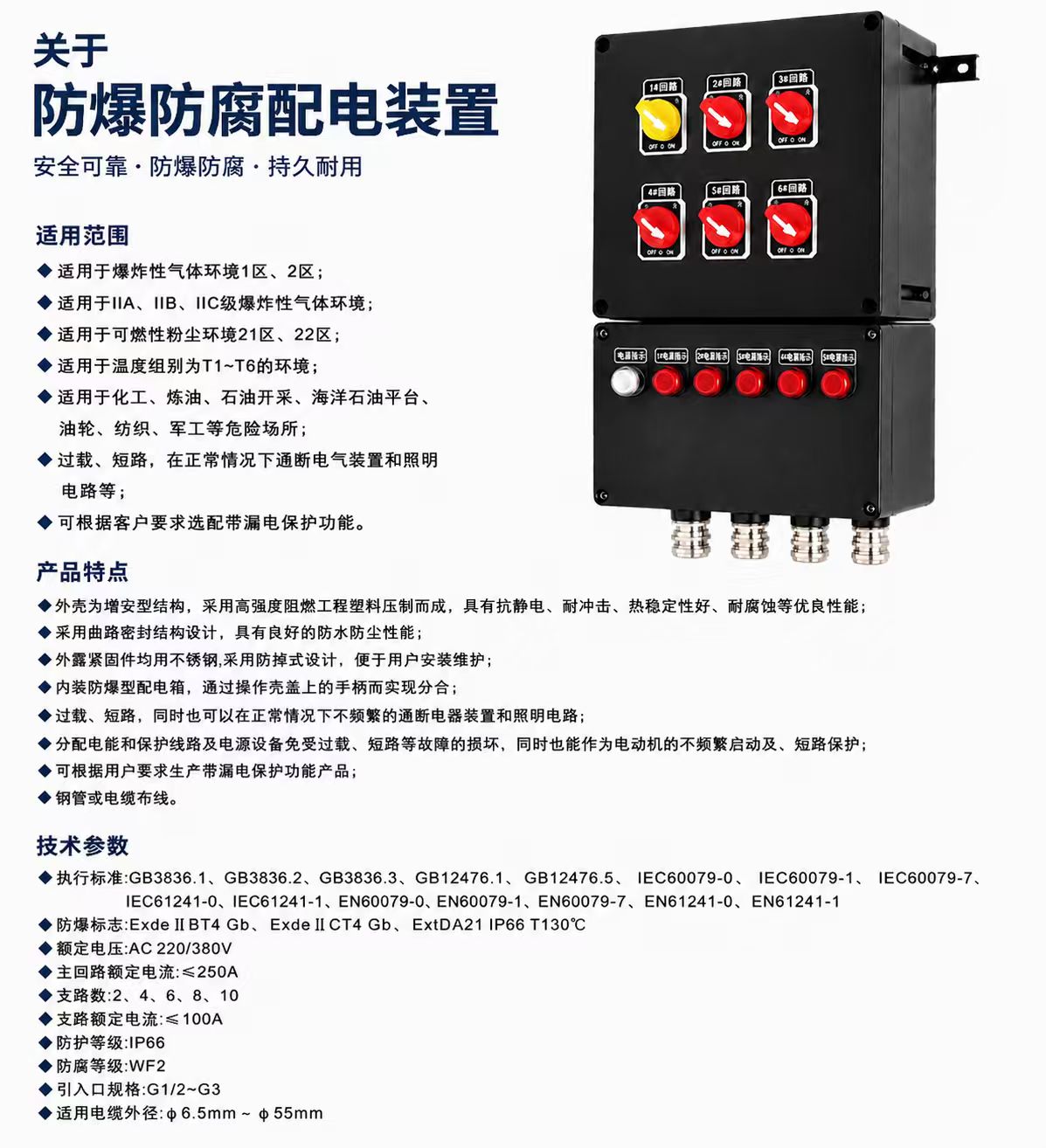 Explosion-Proof Corrosion-Resistant Distribution Unit detail 1