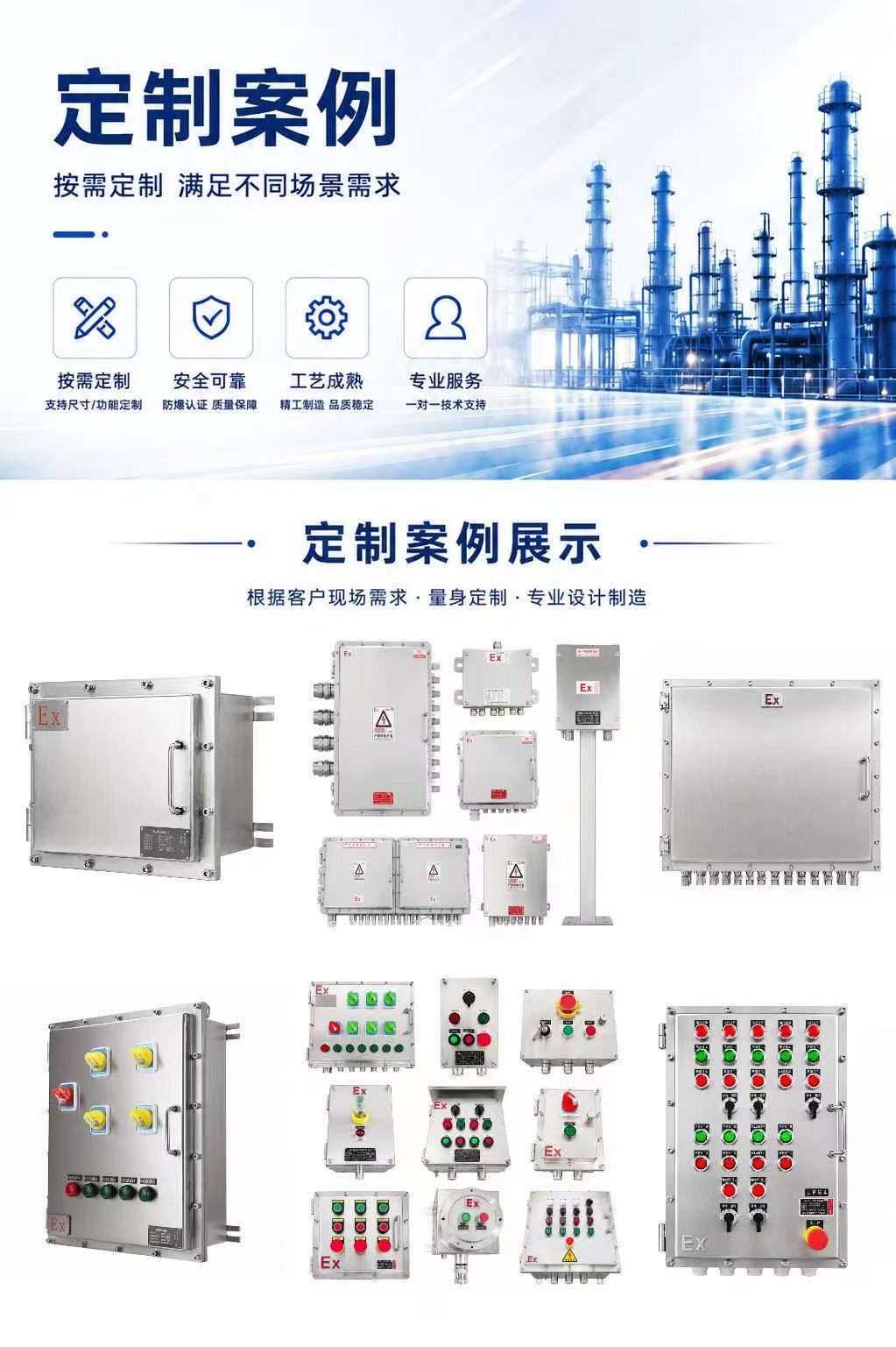 Stainless Steel Explosion-Proof Junction Box – Flameproof IIB detail 2