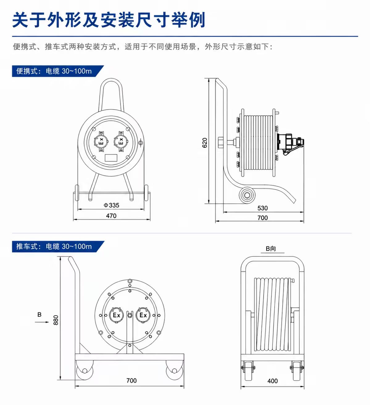 Explosion-Proof Maintenance Cable Reel detail 2